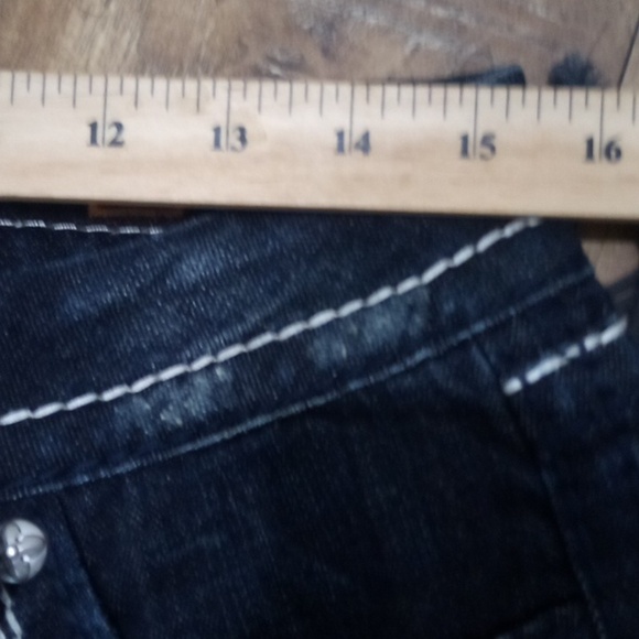 Rock Revival Jeans Women's 30 Easy Boot Embellished Rhinestones NWT 178 USD - Picture 7 of 11